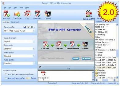 Recool SWF to MP4 Converter