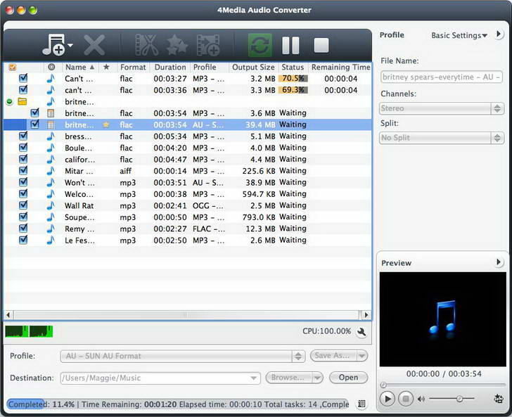 4Media Audio Converter For Mac