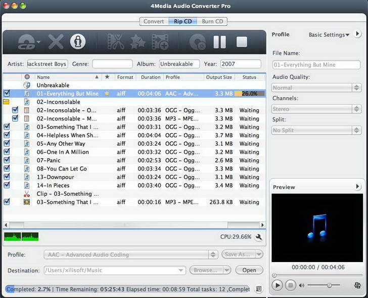 4Media Audio Converter Pro  For Mac