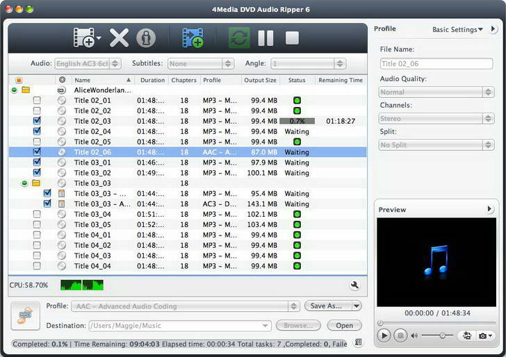 4Media DVD Audio Ripper For Mac