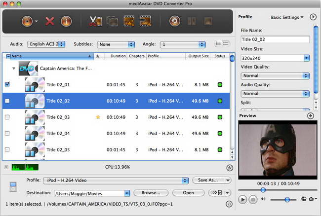 mediAvatar DVD Converter Pro For Mac