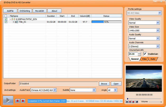 iDVDrip DVD to HD Converter