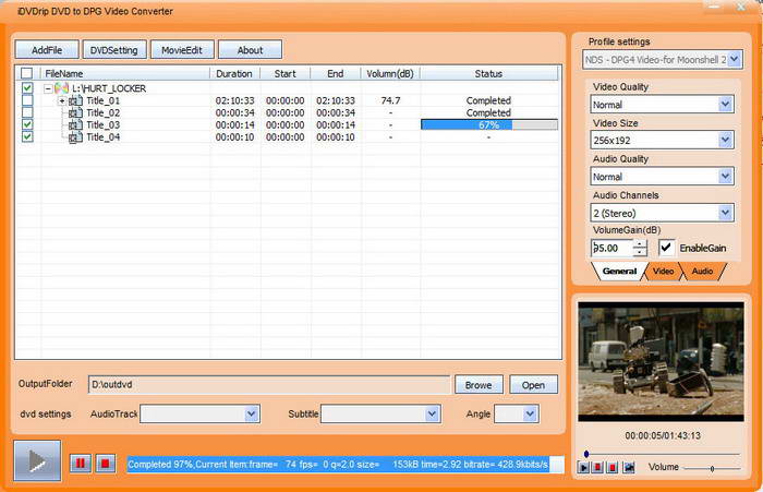 iDVDrip DVD to DPG Converter