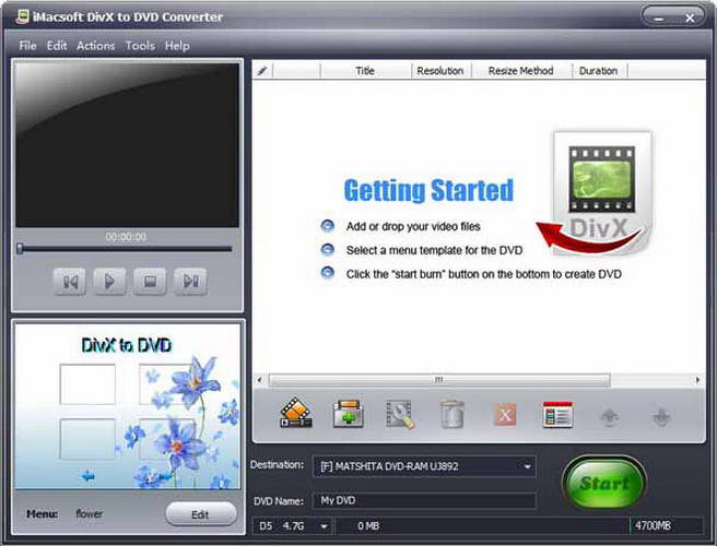 iMacsoft DivX to DVD Converter