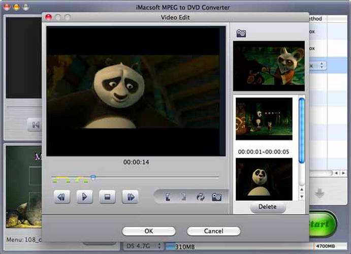 iMacsoft MPEG to DVD Converter For Mac