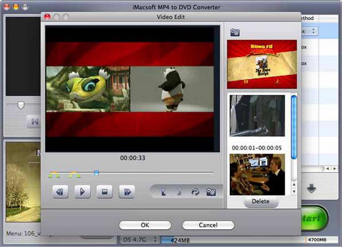 iMacsoft MP4 to DVD Converter For Mac