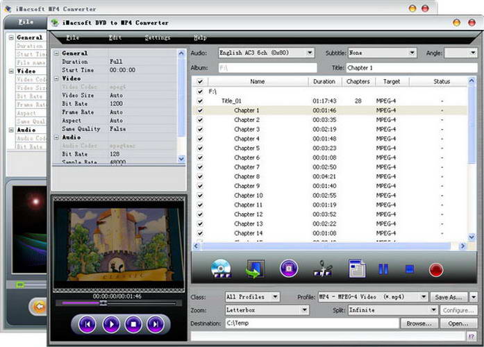 iMacsoft DVD to MP4 Suite