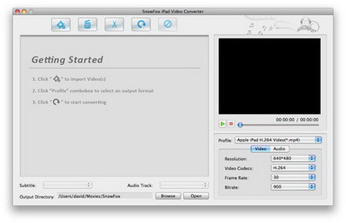 SnowFox iPad Video Converter For Mac