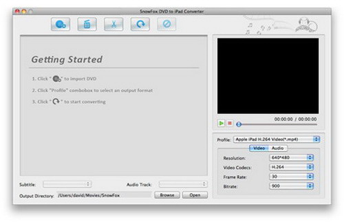 SnowFox DVD to iPad Converter For Mac