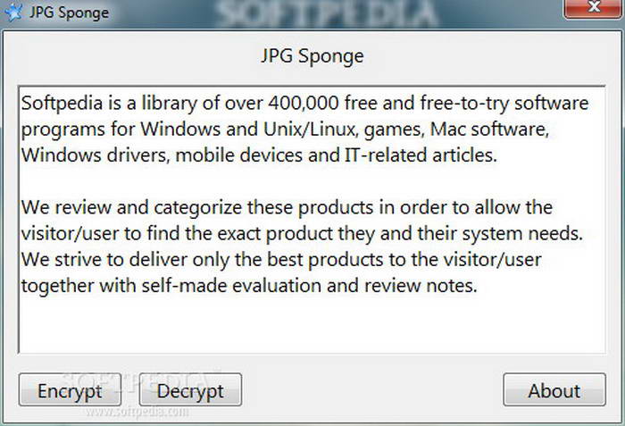 JPG Sponge For  Linux