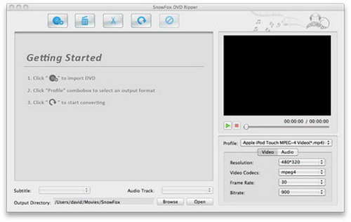 SnowFox DVD Ripper For Mac