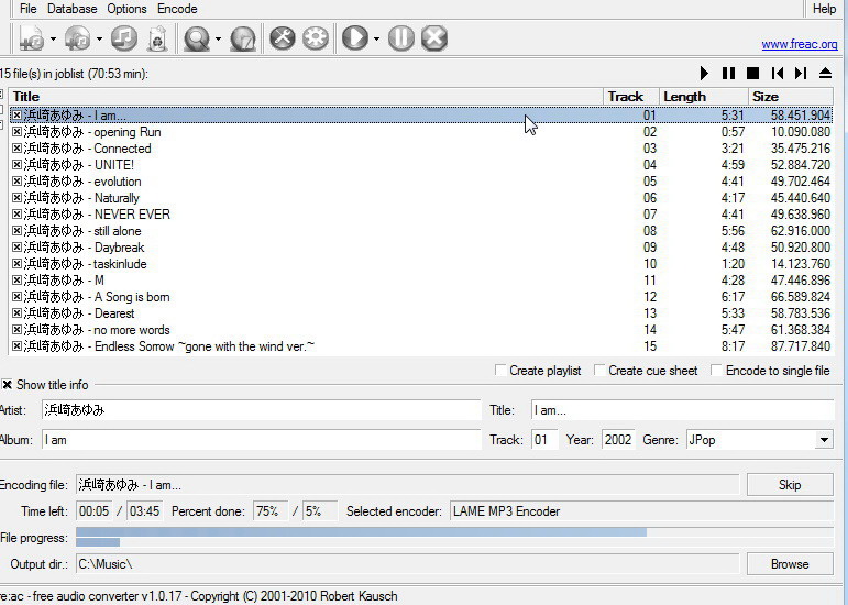 fre:ac snapshot For FreeBSD