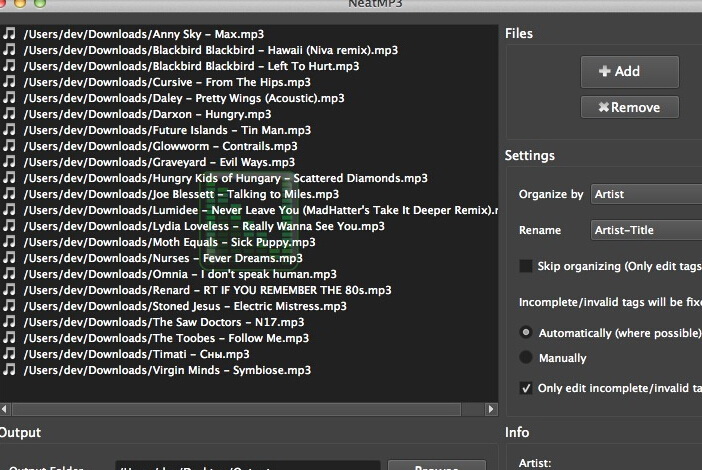 NeatMP3 For Mac