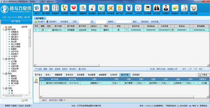 战斗力管理咨询公司管理系统--高级版