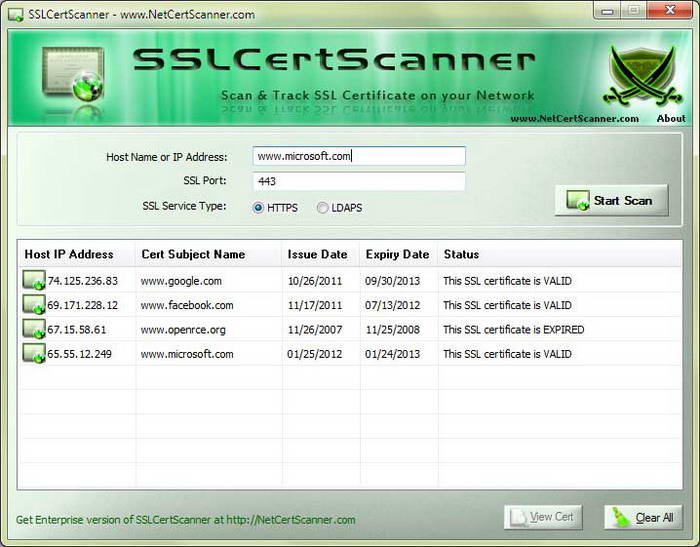 SSLCertScanner Portable