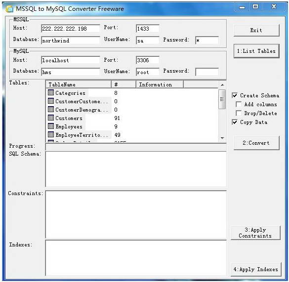 SQL To MySQL Converter