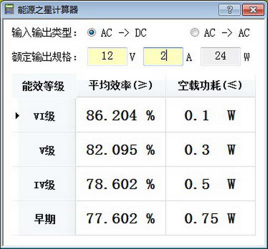 能源之星计算器