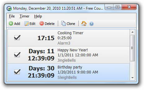 Free Countdown Timer Portable