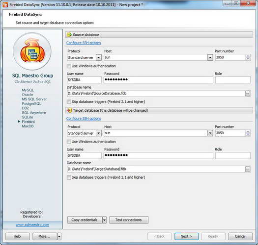 Firebird Data Sync distribution package