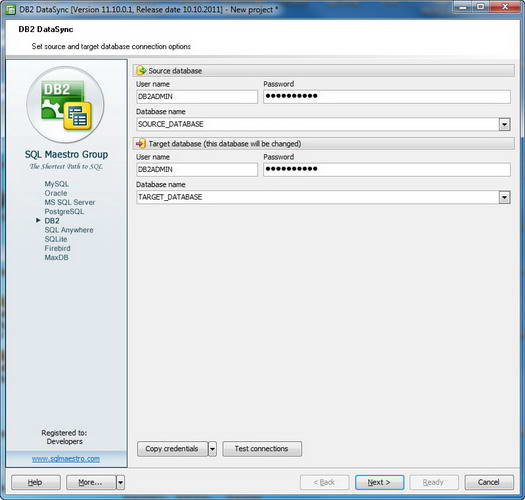 DB2 Data Sync distribution package