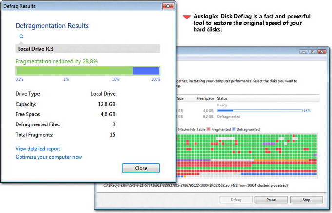 Auslogics Disk Defrag  Portable