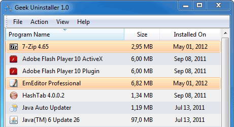 Geek Uninstaller