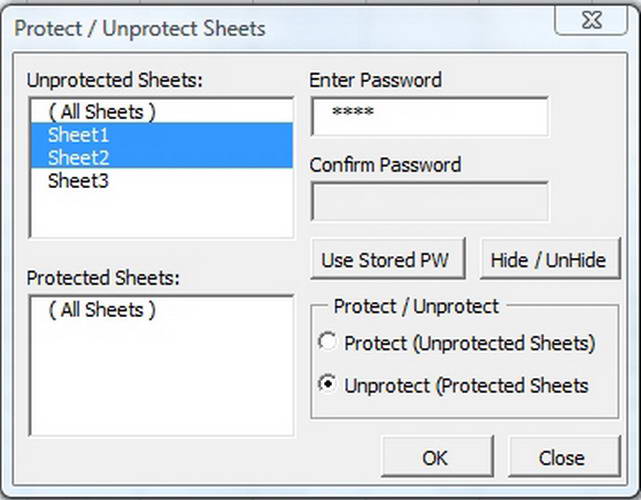 Protect Sheets