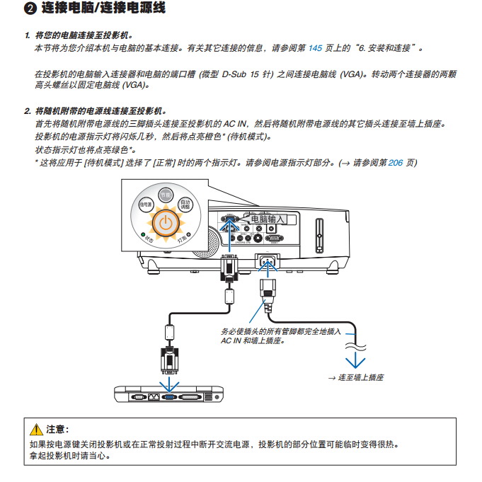 NEC NP-PE501X+投影机使用说明书