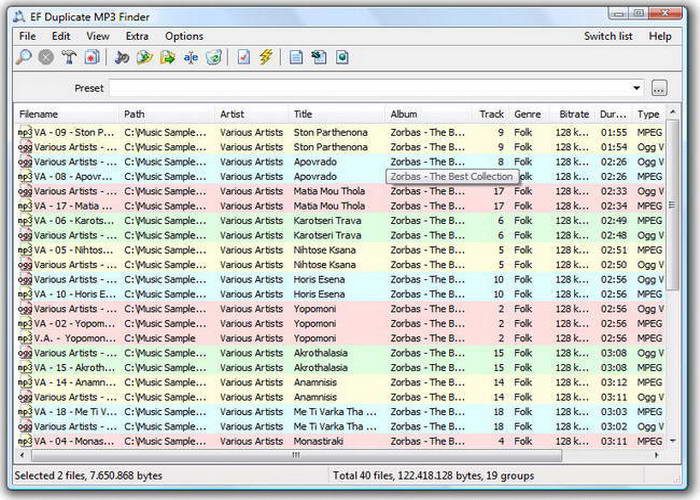 EF Duplicate MP3 Finder  Portable