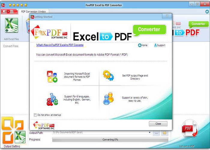 Excel转换成PDF转换器