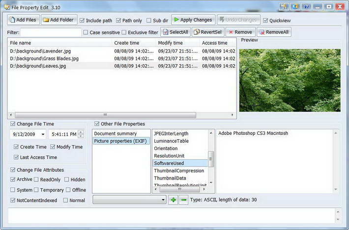 File Property Edit Pro