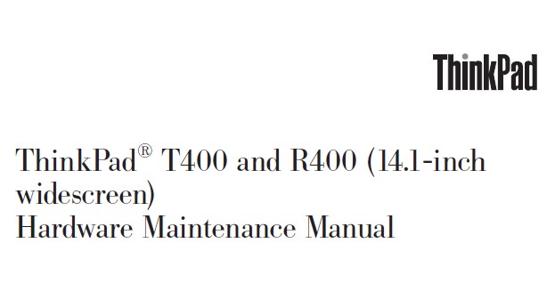 &nbsp; IBM(ThinkPad) ThinkPad T400 说明书