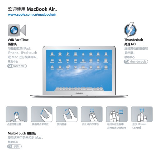 Apple苹果MacBook Air (13 英寸 2011 年中)使用手册