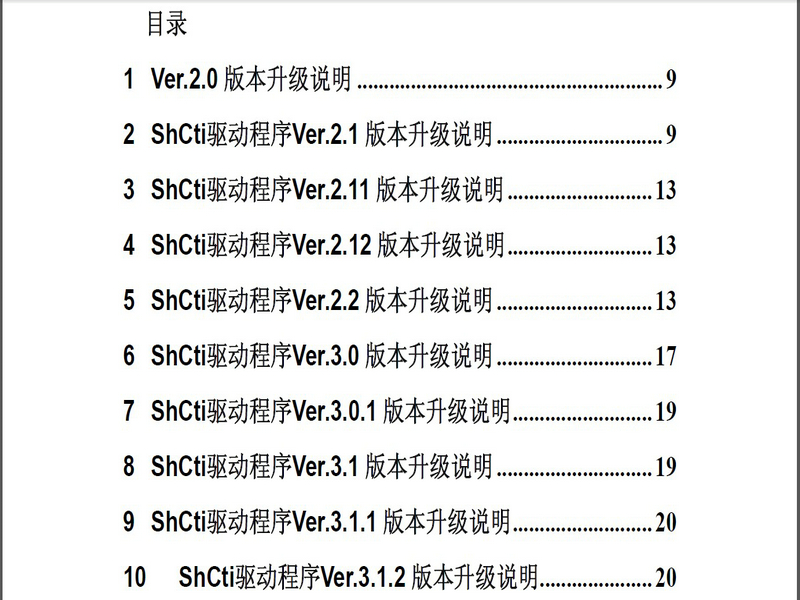 三汇 ShCti驱动程序升级手册说明书