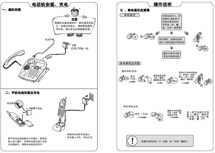 TCL电话机HWCD868(68)TSD说明书