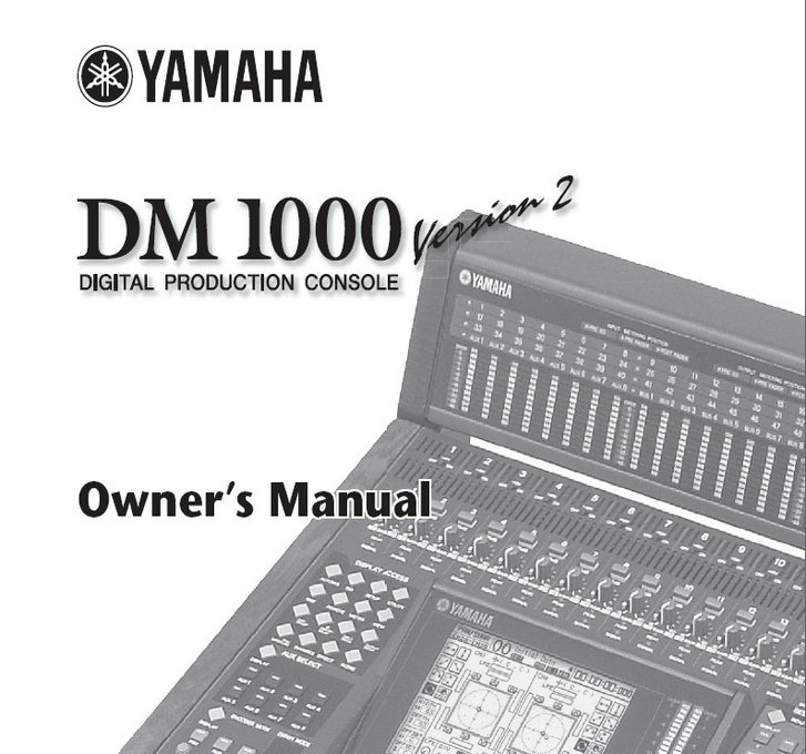 雅马哈DM1000 Version 2说明书