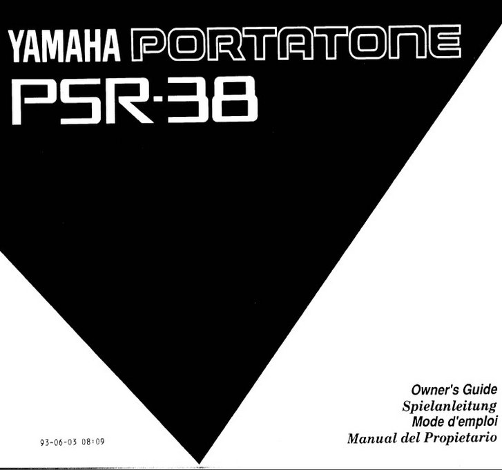 雅马哈PSR-38说明书