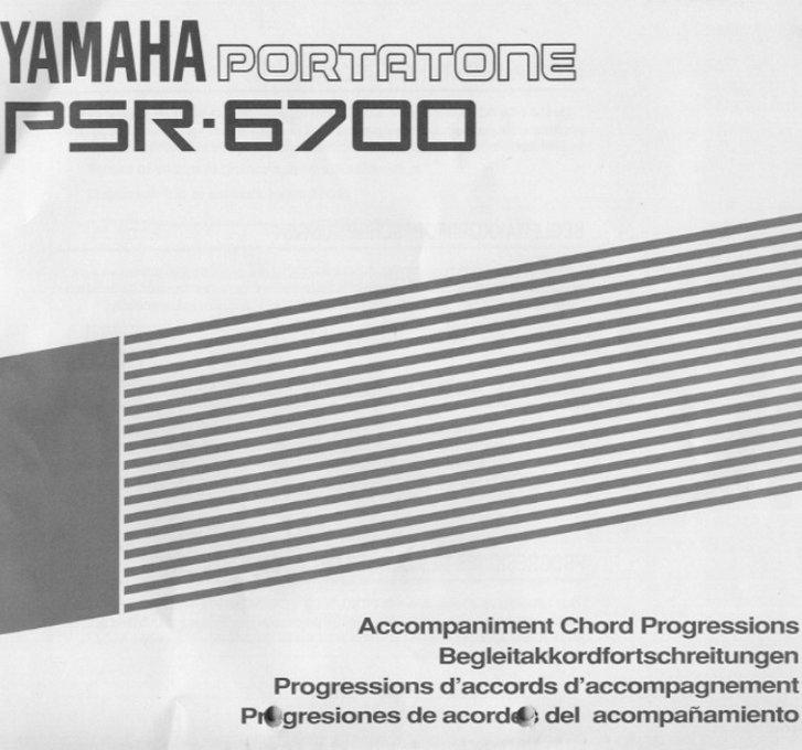雅马哈PSR-6700说明书
