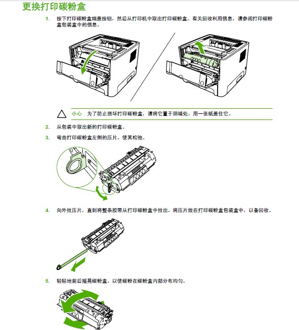 惠普P2015dn打印机使用说明书