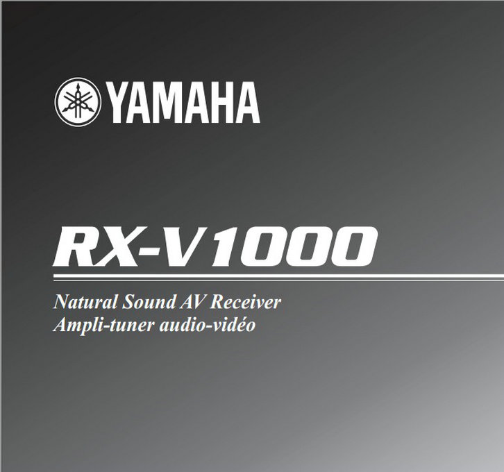 雅马哈RX-V1000说明书