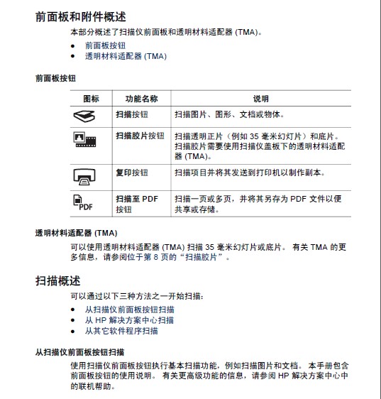 HP惠普Scanjet G3010扫描仪简体中文版说明书