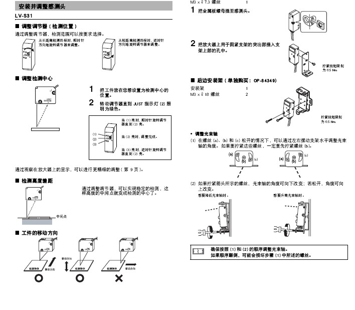 基恩士LV-11SB/12SB 数字式显示放大器使用说明书