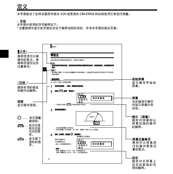 柯尼卡美能达分光测色计CM-2300d使用说明书