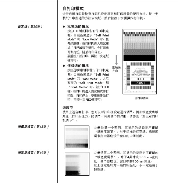 CITIZEN CL-S700热传印条形码及标签打印机用户手册