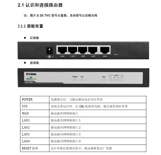 D-Link DI-7200企业路由器用户手册