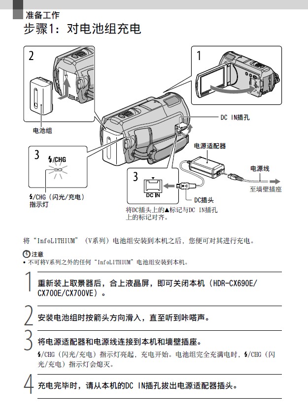 索尼 HDR-CX700E数码相机 使用说明书