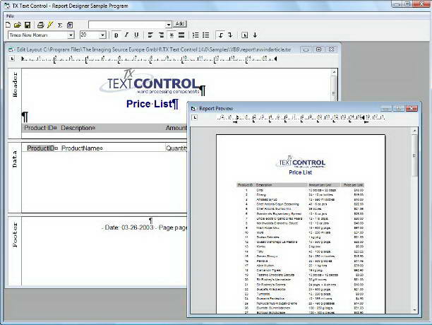 TX Text Control .NET for Windows Forms