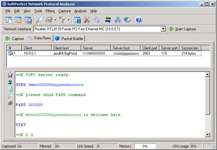 SoftPerfect Network Protocol Analyzer