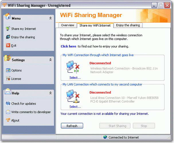 WiFi Sharing Manager