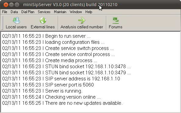 mini SIP Server Stable For Linux(50 clients)